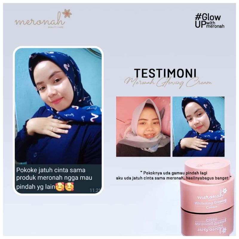 CREAM MERONAH GLOWING WHITENING 2 IN 1