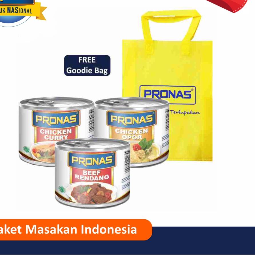 

Ω PRONAS Paket lengkap Masakan Indonesia Free Tote Bag ✸