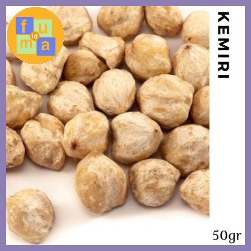 Kemiri 50gr / kemiri asli utuh / Candlenut / Rempah / Bumbu Dapur