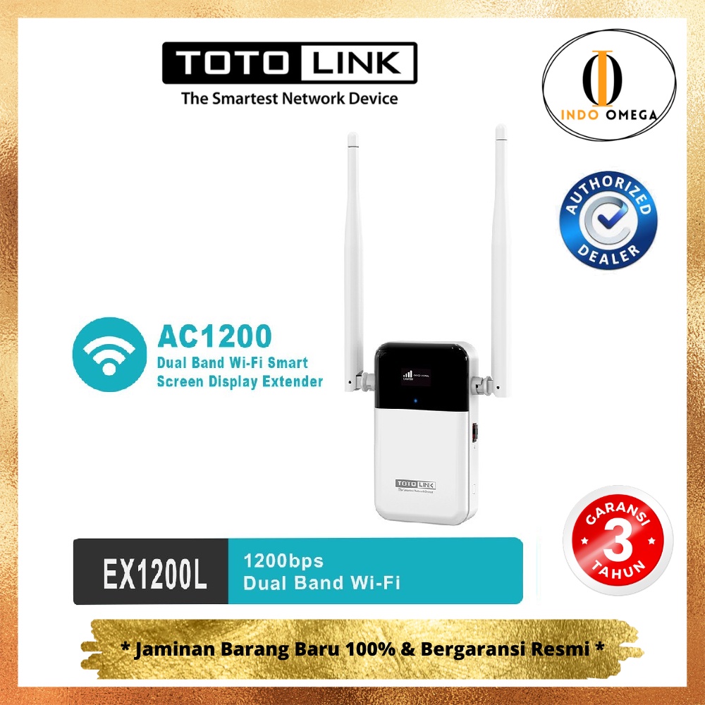 TOTOLINK EX1200L - AC1200 DUAL BAND WIFI SMART SCREEN DISPLAY EXTENDER