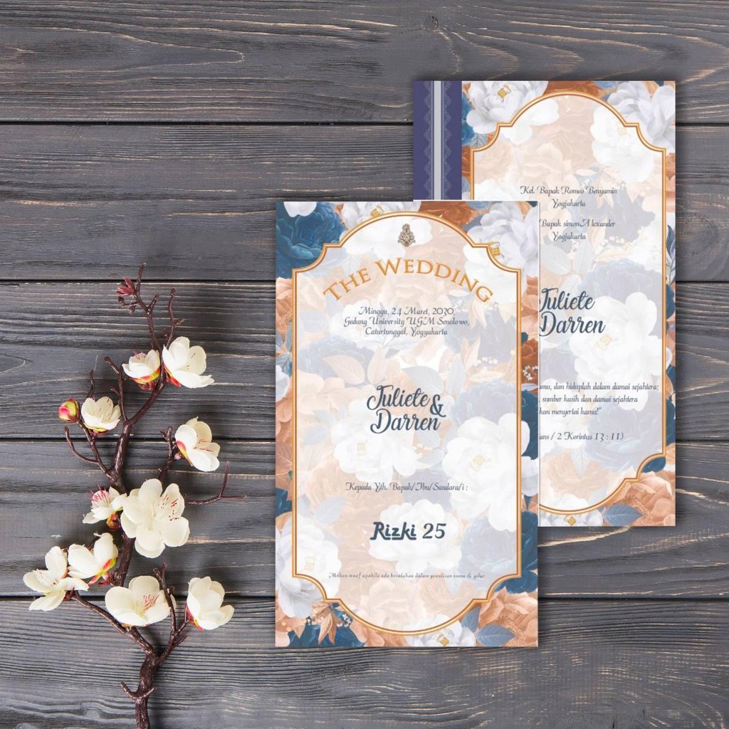 RIZKI 25 Blanko Undangan | Blangko Undangan | Undangan Murah