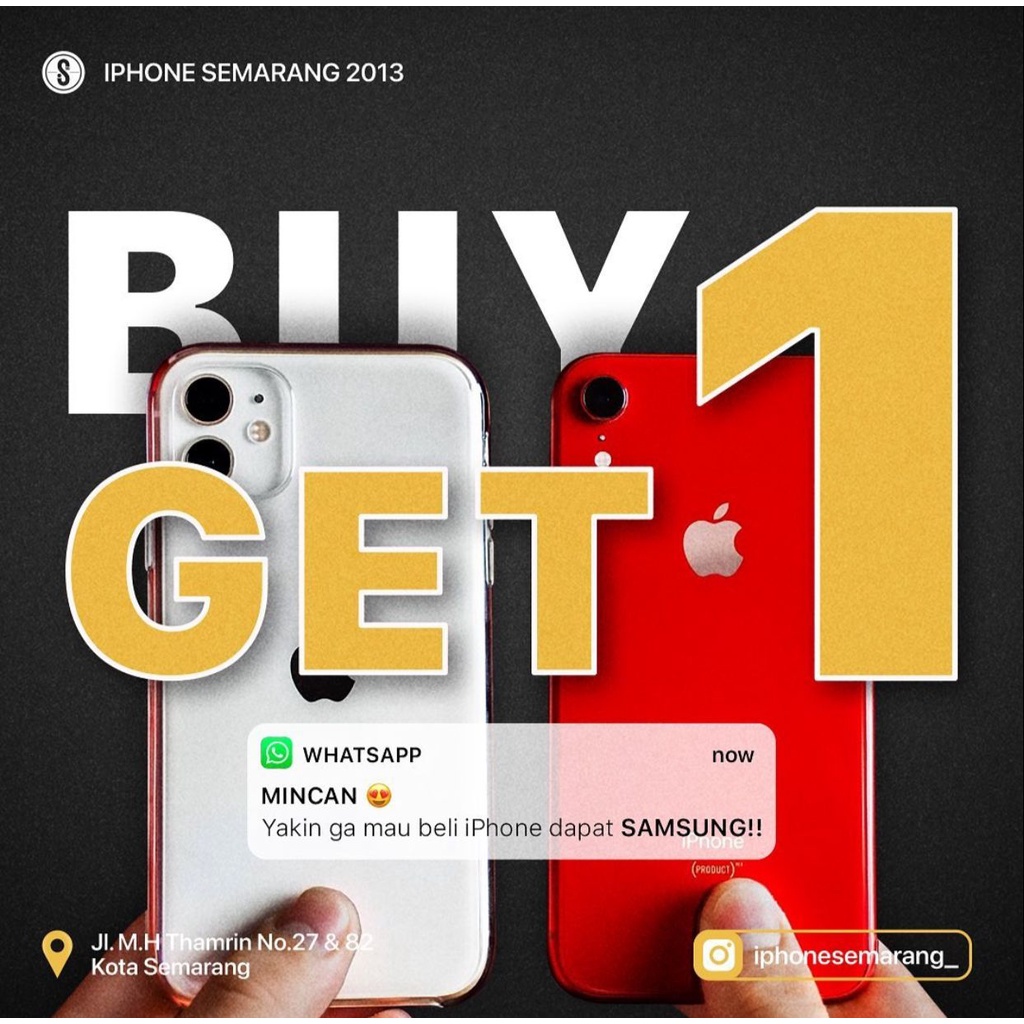 BUY 1 GET 1 BELI IPHONE DAPAT SAMSUNG