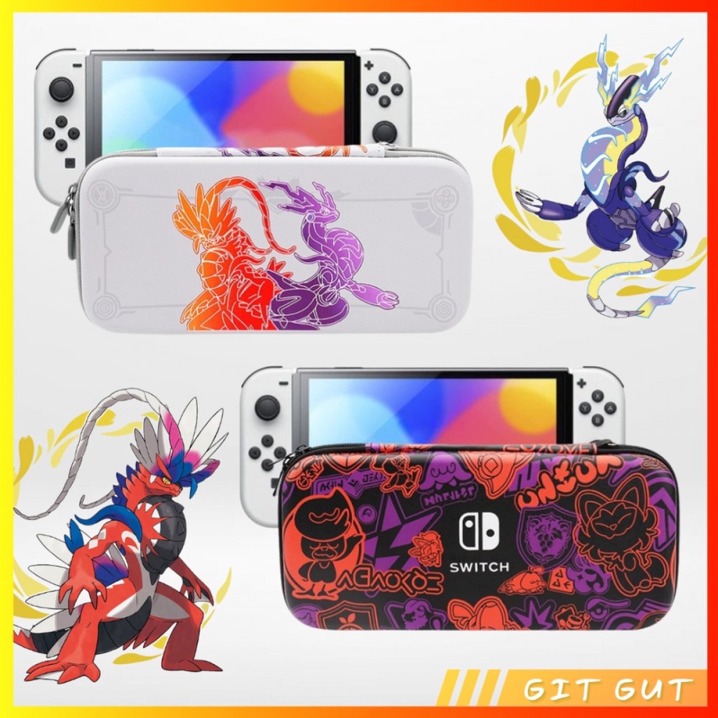 Case Pouch Tas Bag Pokemon Violet Scarlet Nintendo Switch V1 V2 OLED
