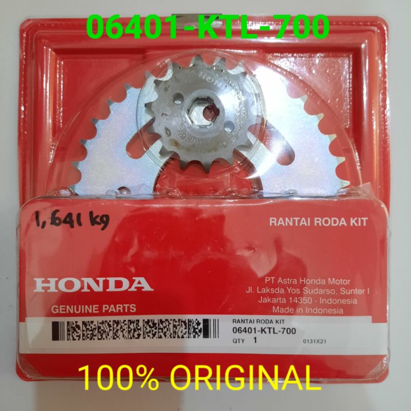 Gir Gear Set Rantai Rante Motor Honda New Supra Fit, Revo  ORIGINAL AHM
