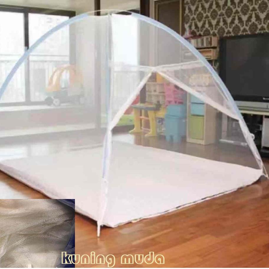 ✭ Kelambu Lipat anti nyamuk Bai Chuan Asli 2 pintu tenda kanpi ukuran 180 x 200 cm ✵