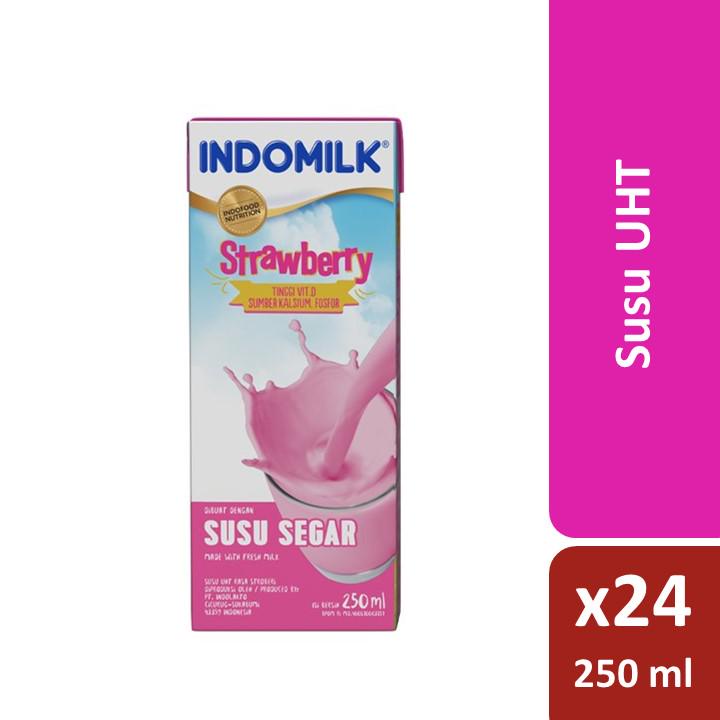 

Indomilk Strawberry UHT 250 ml x 24 [1 karton]