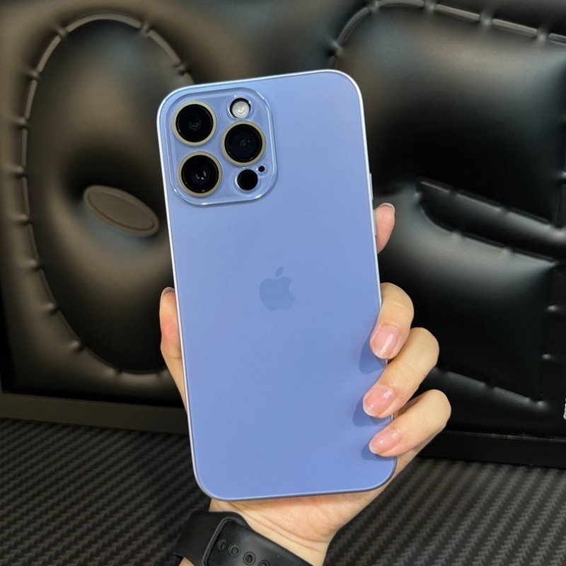 Ag Matte Glass Phone Case Untuk Iphone14Plus13 12 11 14 Pro Max Kualitas Tinggi AG Frosted Glass Hard Back Cover Casing iPhone