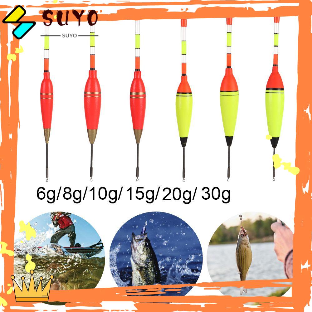 SUYO Fishing Night Float 6g / 8g / 10g / 15g / 20g / 30g Luminous Plastic Light Stick