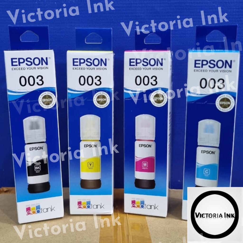 Tinta Epson 003 Original Printer L5190 L3150 L3110 L1110 L3100 L3101 T0031 T0032 T0033 T0034