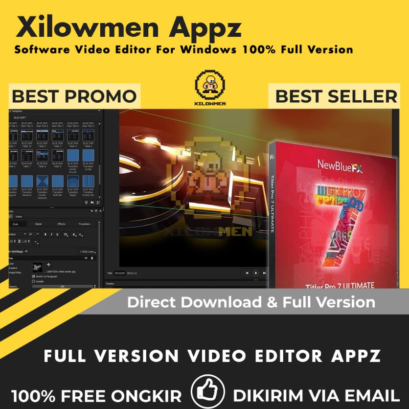 [Full Version] NewBlue Titler Pro 7 Ultimate Pro Video Editor Lifetime WIN OS