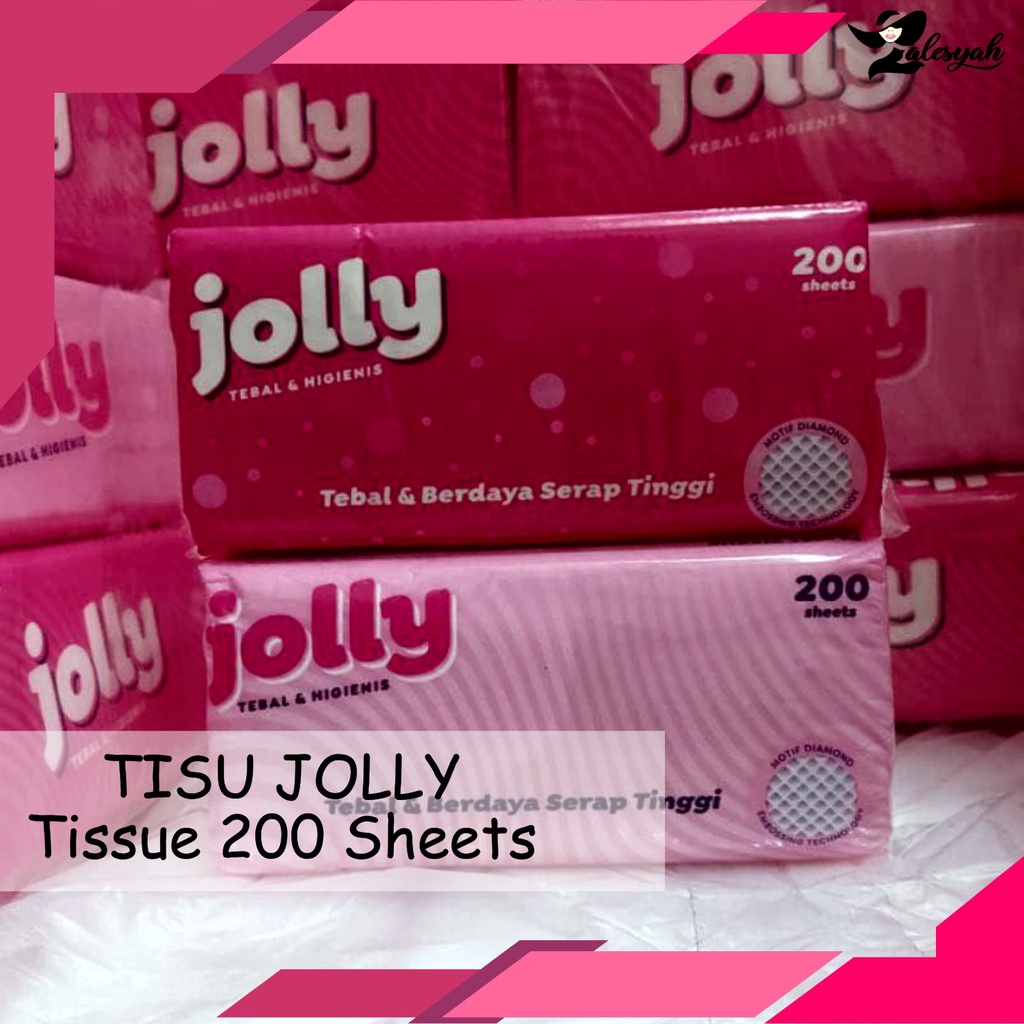 Tisu Tissue JOLLY 200 sheet facial Tissue PROMO - 200-jolly