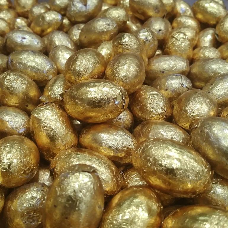 

♨ 500 gram coklat bentuk telur emas / chocolate egg gold ✺