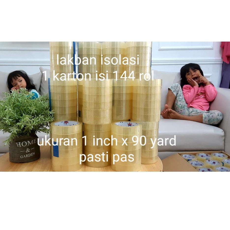 

Ready Merakyat LAKBAN BENING KECIL ISI 12 PCS/ISOLASI BENING KECIL 24 mm x 90 yard/BISA COD!!!