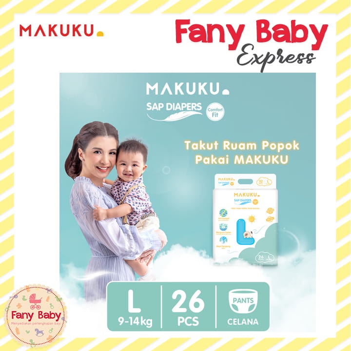 MAKUKU SAP DIAPERS COMFORT FIT / POPOK BAYI [NEW COMFORT FIT]