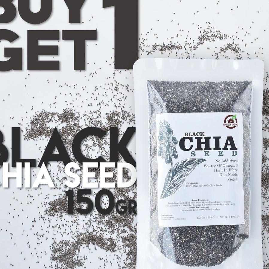 

➹ BUY1GET1 FREE Organic Black Chia Seeds - 150 Gr ❅