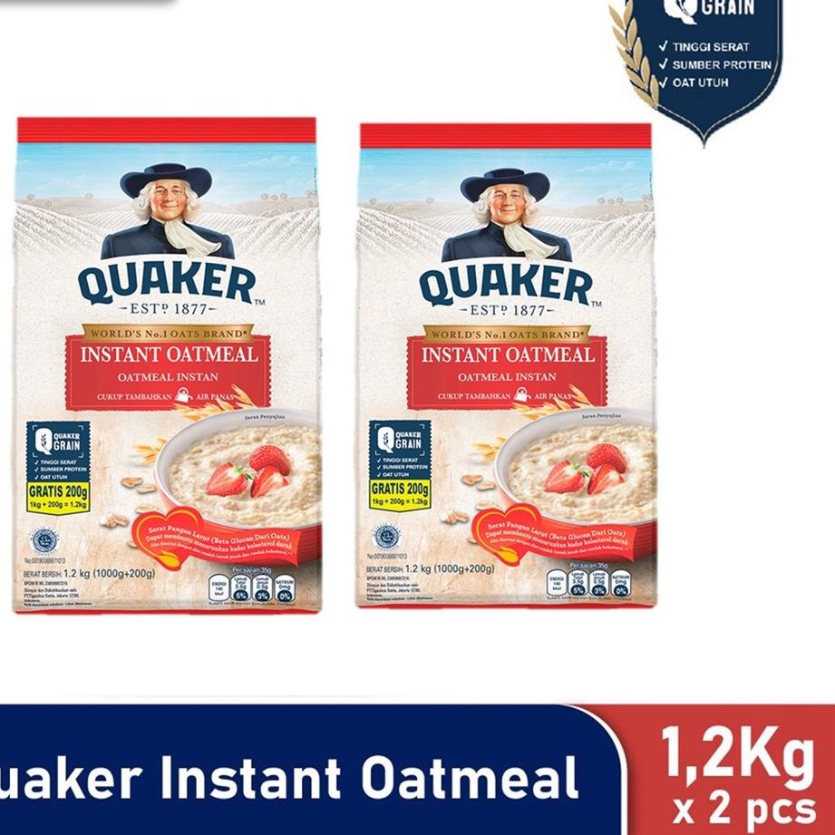 

✈ Quaker Instant Oatmeal 2 x 1200 gr ✤