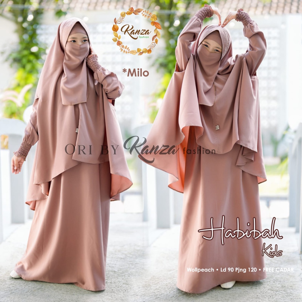 Habibah Kids Gamis Anak Muslim Original Produk By Kanza Fashion