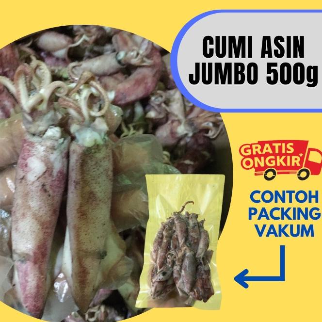 

✿ Cumi Asin Fresh Size JUMBO 500 Gram ➧