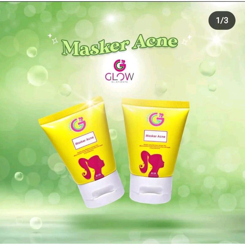 MASKER ACNE MASKER JERAWAT GLAFIDSYA OFFICIAL STORE GLAFIDSYA GLOW