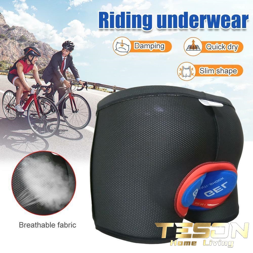 Celana Dalam Sepeda Pria Wanita / Unisex Cycling Underwear Type [B] Padding 9D Gel