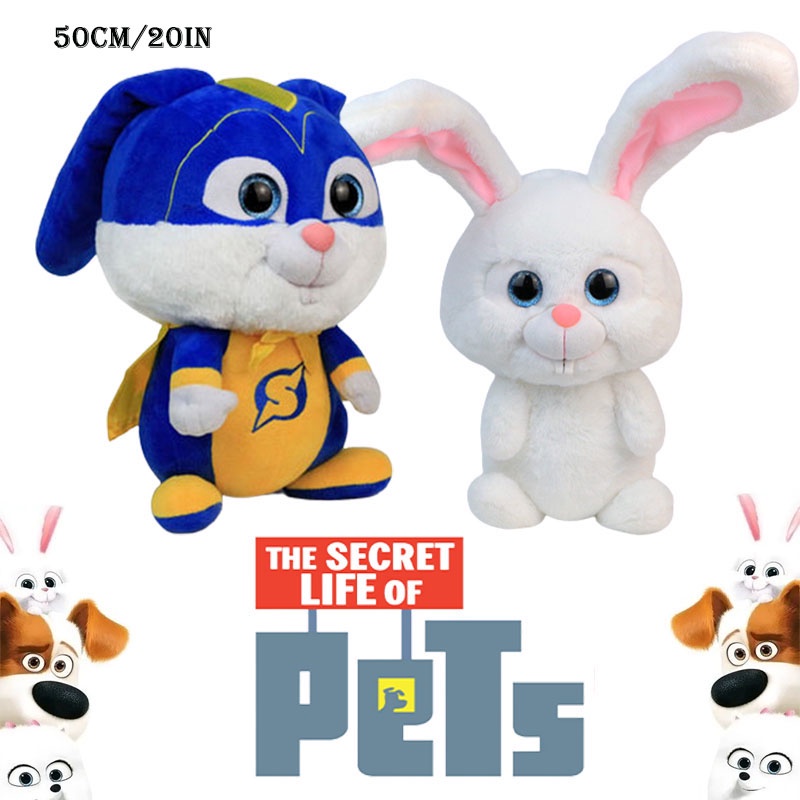 50cm Cute The Secret Life of Pets Snowball Plush Toys Bunny Doll Kids Xmas Gifts