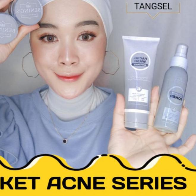 ☎ BENING SKINCARE DR OKY PRATAMA PAKET ACNE/BENINGS CLINIC/BENING SKINCARE/PAKET KECANTIKAN ♤