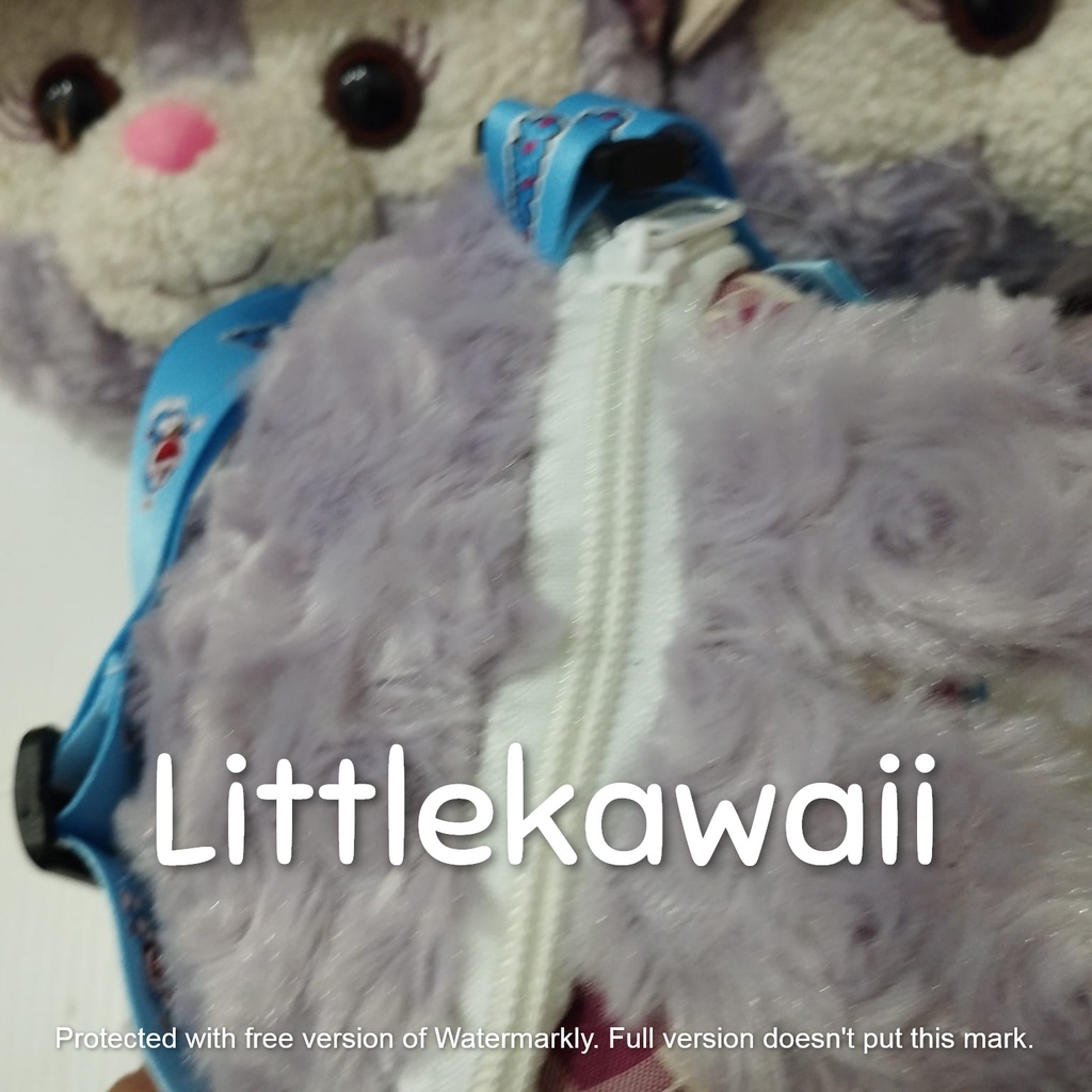 LK/Tas Slempang Boneka Plush Anak Slingbag Fashion Korean Style Stella Rabbit Animal Kelinci Bunny Hat Topi Lucu Soft Cute