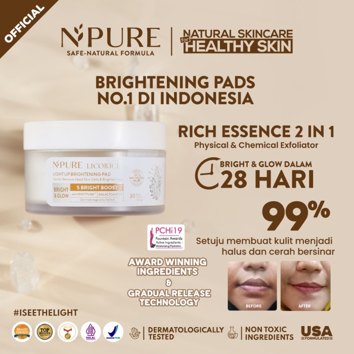 NPURE LICORICE LIGHT UP BRIGHTENING PAD