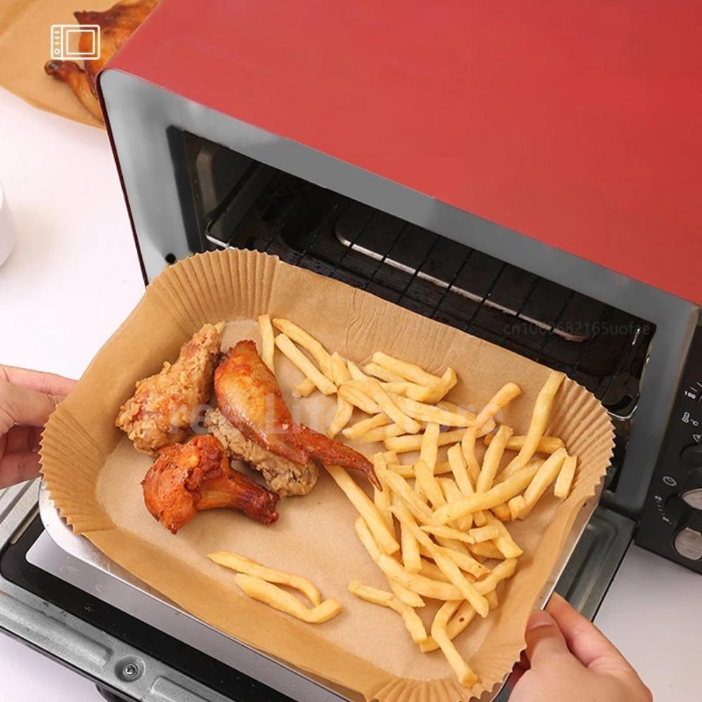 【 ELEGANT 】 Air Fryer Kertas Persegi Panjang Food Grade Penyerap Lemak Tahan Air Minyak Anti Lengket Oil proof BBQ Plate