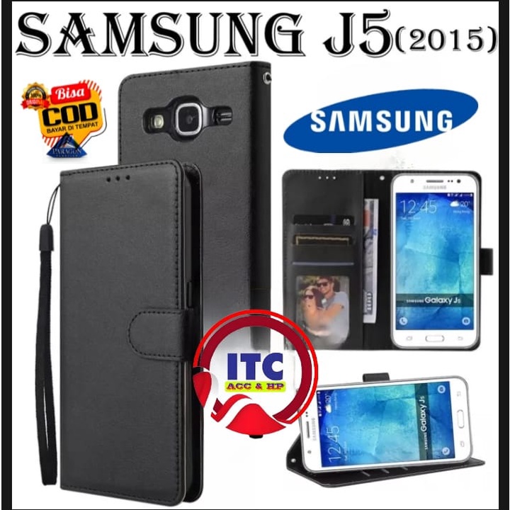 CASE PREMIUM FLIP KULIT DOMPET TYPE HP SAMSUNG J5 J5+ PLUS J5 PRO J5 2015 / 2016 J5 PRIME DOMPET- FL