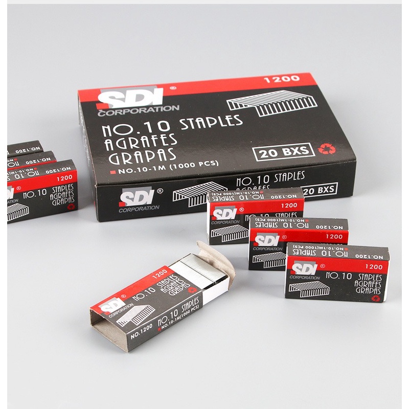 Isi Ulang Stapler Staples Stepler Steples Besar No 10 Isi 1000pcs Per Kotak GM-ST0230