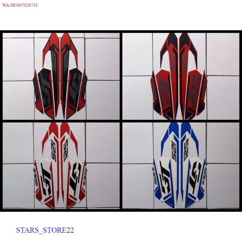 (ORI) Stiker Striping Lis Les Bodi Motor Yamaha Mio Soul GT 2015 KUALITAS ORIGINAL PABRIK