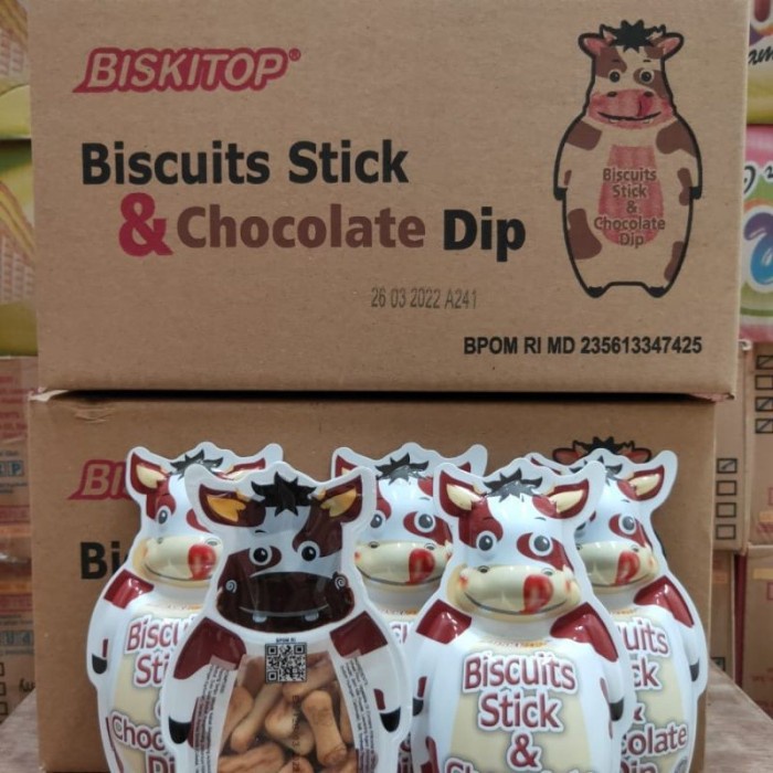 

Biskuit Dip Sapi 35g Biscuits Wafer Anak Dewasa Enak Renyah Cokelat