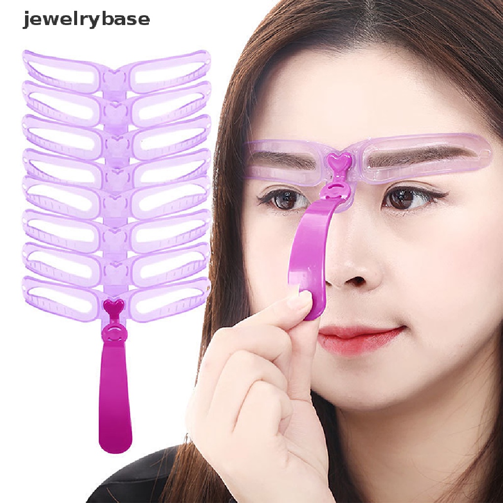 [jewelrybase] 8pcs/set Reusable Alis Template Kit Grooming Alis Makeup Helper Tools Butik