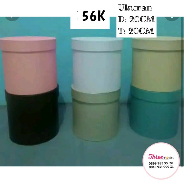 

⭐BISA COD⭐ gift box / bloom box / round bloom box / box bunga / box / D20 T20 - Ready Stock