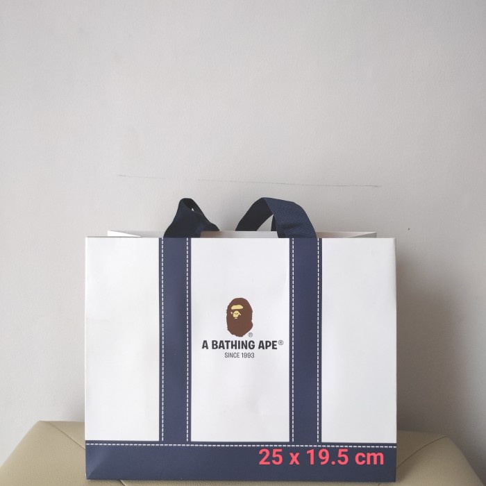 

⭐BISA COD⭐ paperbag bape small original / paper bag bape authentic / plastik bape