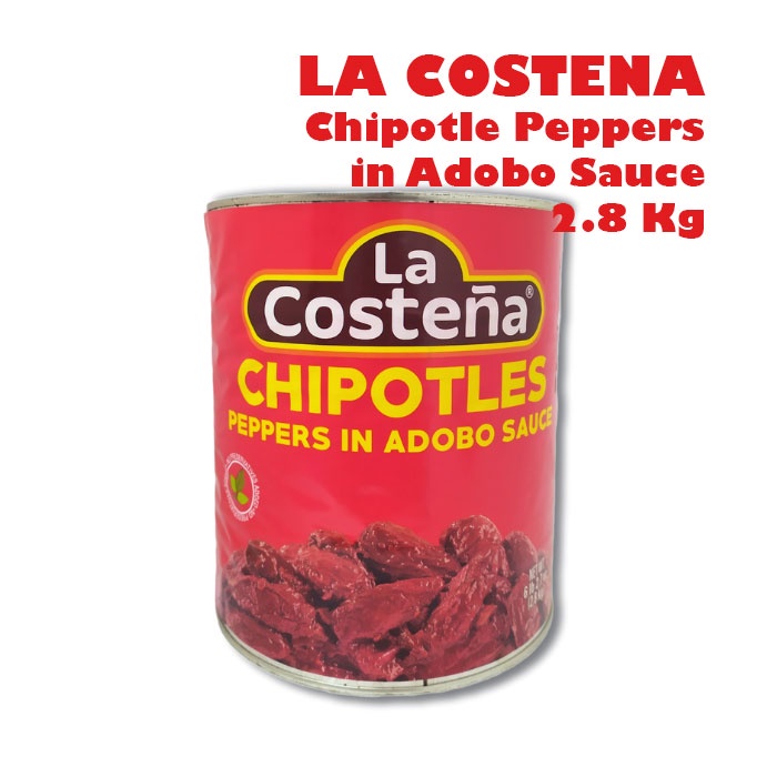 LA COSTENA Chipotles Chipotle peppers in Adobo Sauce 2,8 kg