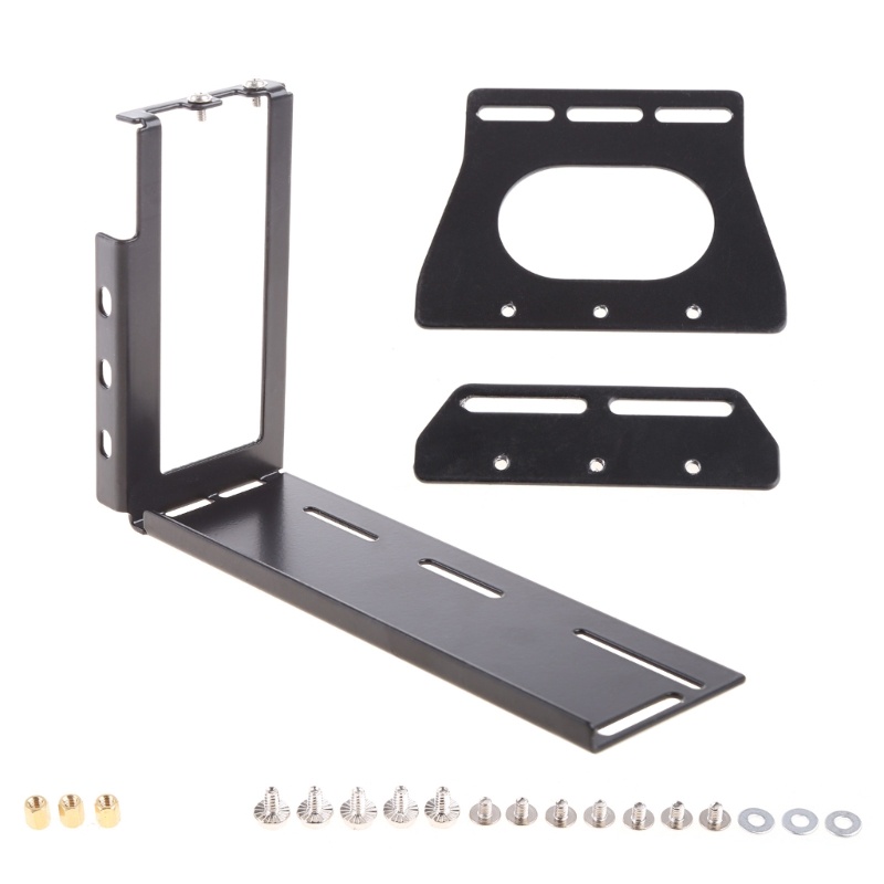 Btsg DIY Kartu Grafis Metal Vertical Bracket Riser PCI Untuk Express Stent Mount Stand Holder Untuk PC Untuk Case