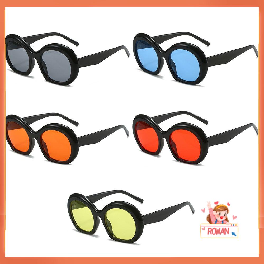 R-flower Halfmoon Kacamata Hitam Wanita &amp; Pria UV400 Trendy Fashion Retro Shades