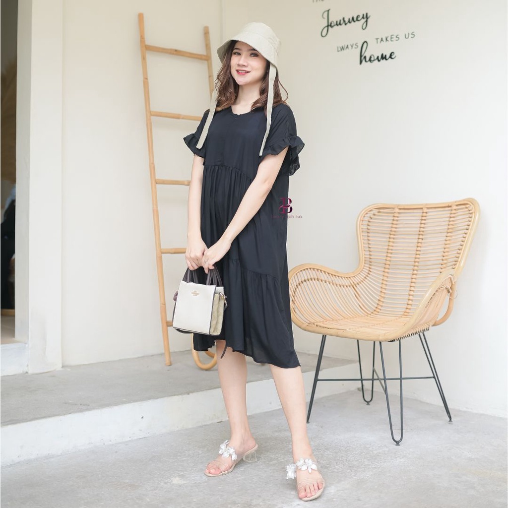 ORIANI - Midi Susun JUMBO LD 120 - LD 140 | Daster Susun Busui Bumil Freindly | MDs Oriani