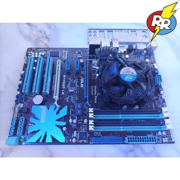 Motherboard Mobo Mainboard PC gaming Merk Asus P7P55D LE paket Prosesor Intel Core i5 650 3.20 Ghz L