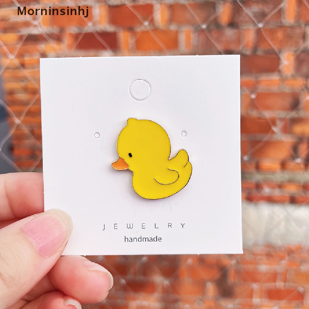 Mornin Bros Lucu Kartun Bebek Kuning Kecil Aksesoris Pakaian Pin Lencana id