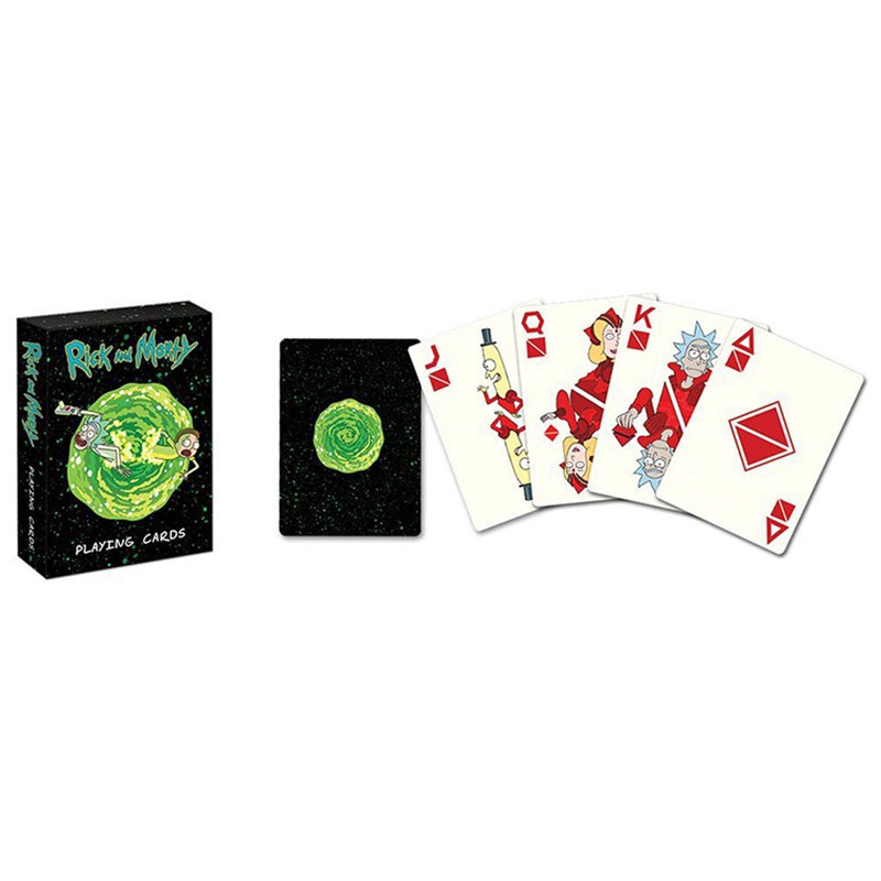 Deluxe Rick and Morty Set Kartu Bermain Harry Potter Hogwarts castle and coat of arms Board card Game Poker