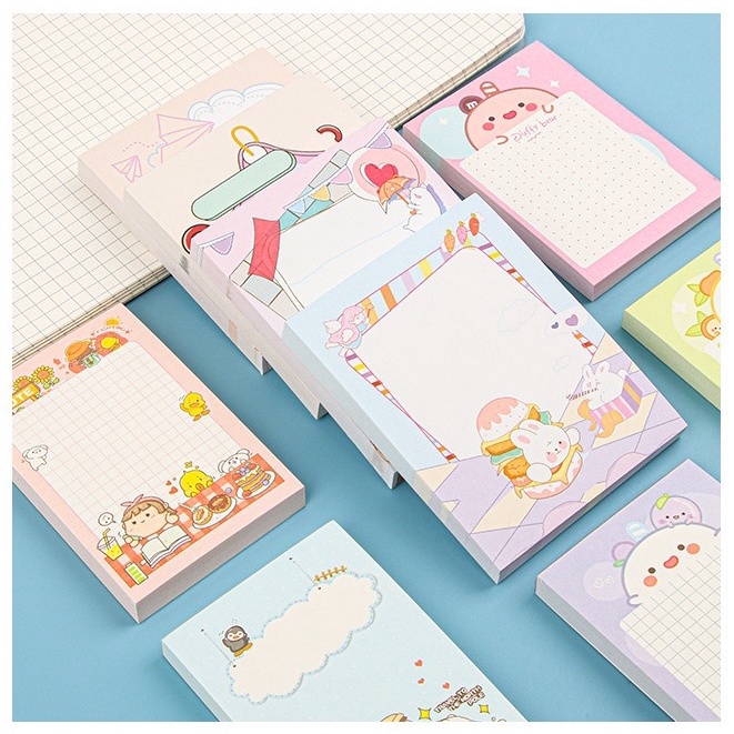 4 Motif 280 Lembar Kertas Printed Memo Note Pad OSM-ST0272