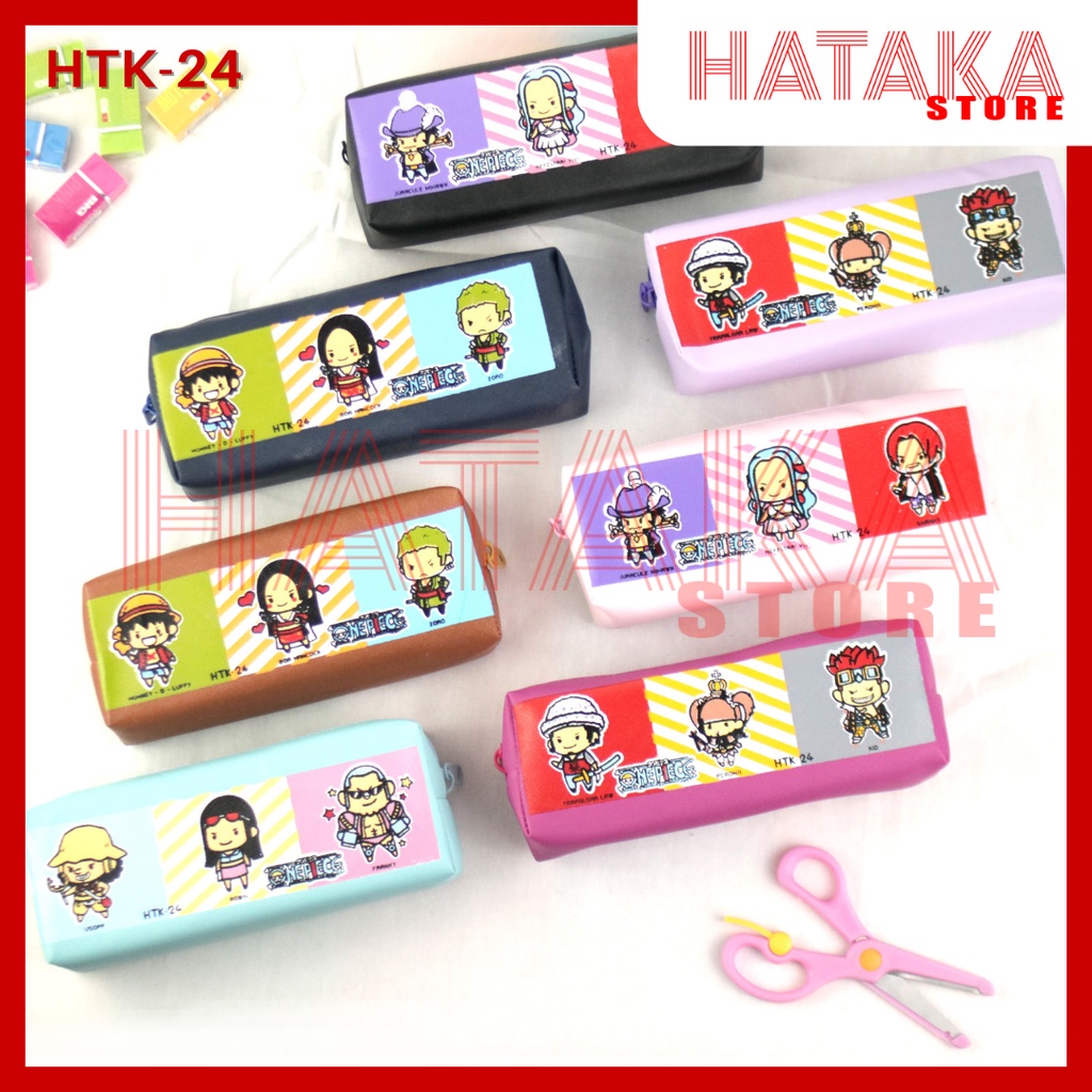 

One Piece Tempat Pensil Viral KOTAK PENSIL motif Luffy UNIK LUCU Tempat Pensil Resleting Kotak Pensil Karakter Anak HATAKA HTK24