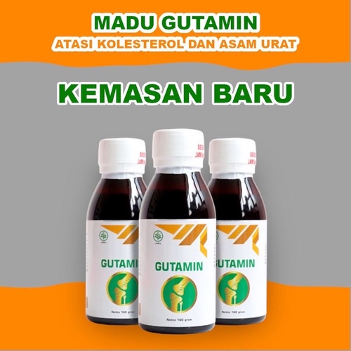 Madu Gutamin Madu Herbal BPOM Atasi Kolestrol Nyeri Sendi Asam Urat GARANSI ASLI