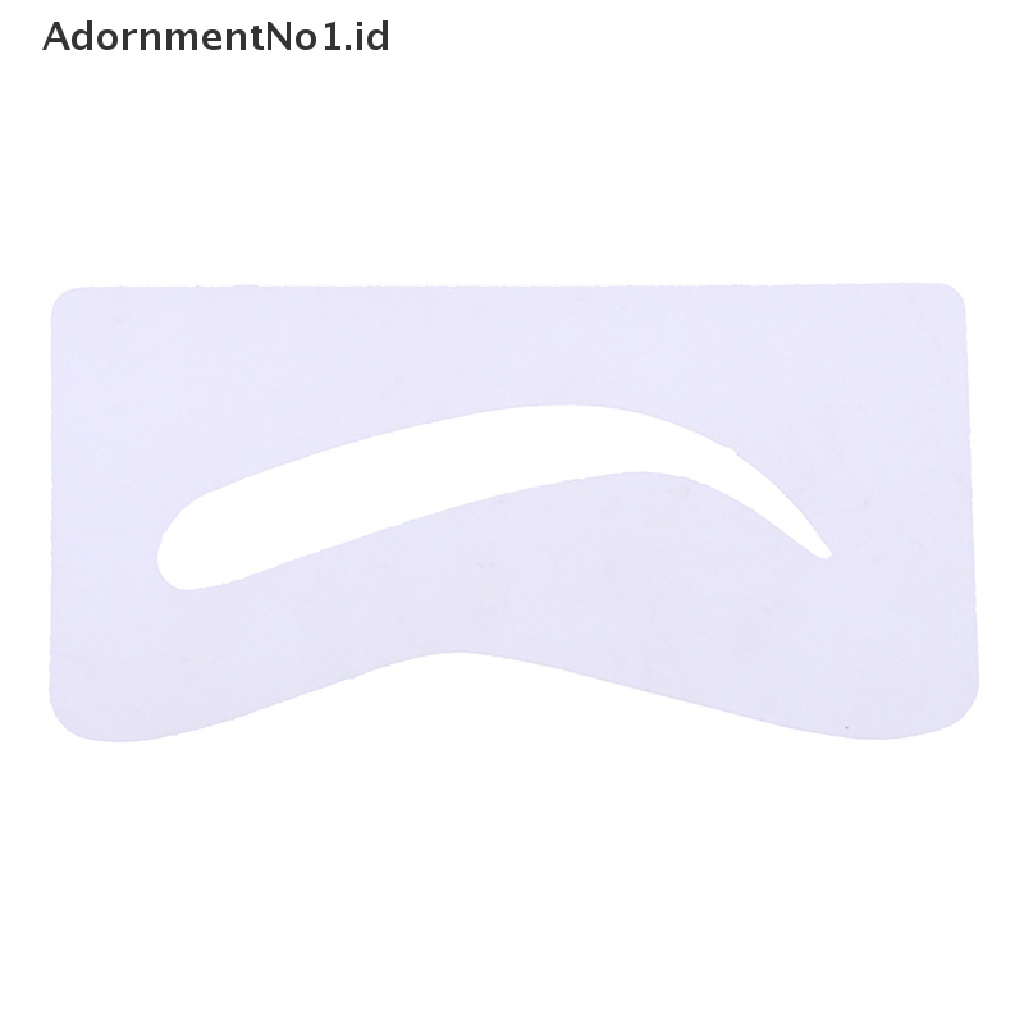 [AdornmentNo1] 10pasang Pembentuk Alis Membentuk Stensil Grooming Charm Brow Card Template Makeup [ID]