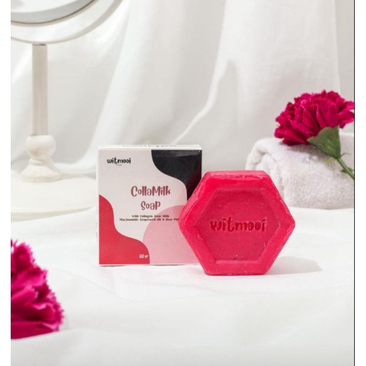 VIRAL WITMOOI COLLAMILK SOAP WITMOOI SABUN COLLAGEN & GOATMILK BPOM