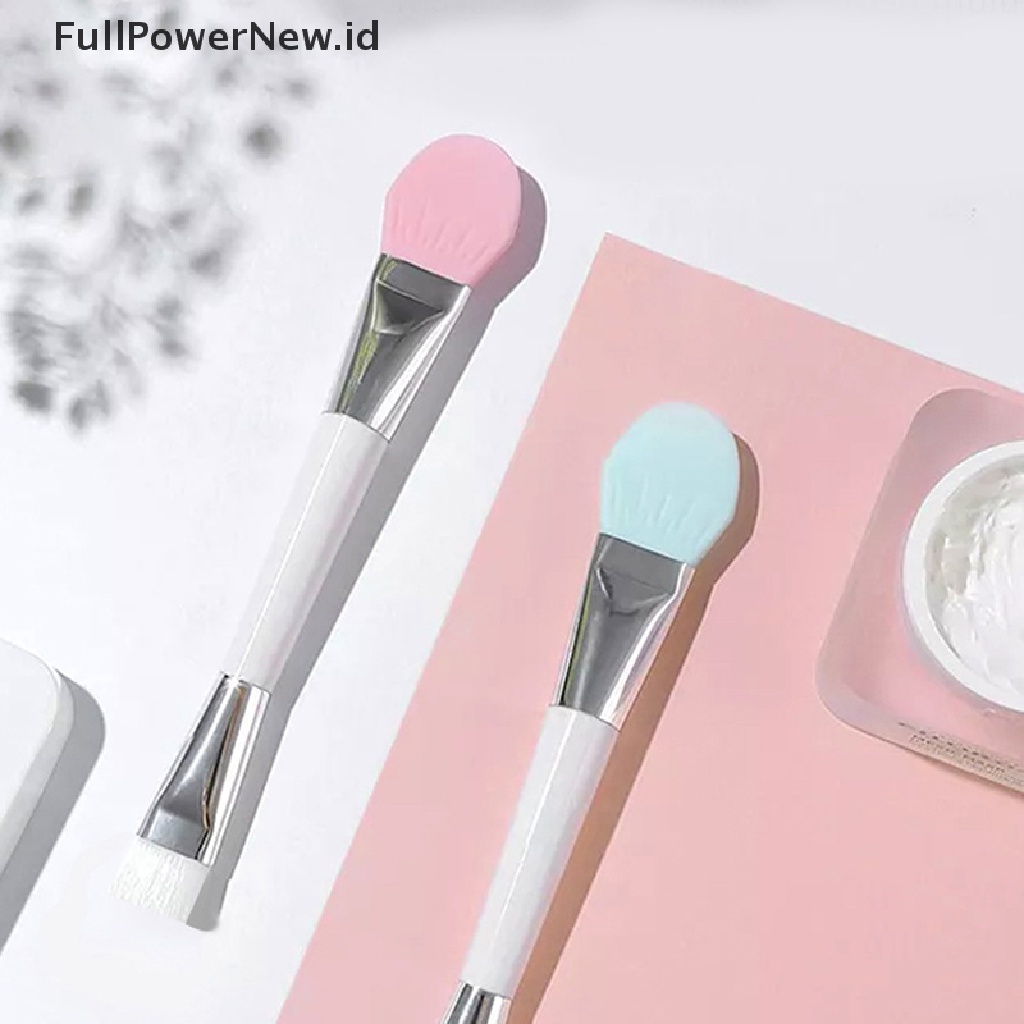 Power 2In1 Double Ended Facial Face Mud Mixing Brush Alat Kecantikan Kuas Masker Silikon ID