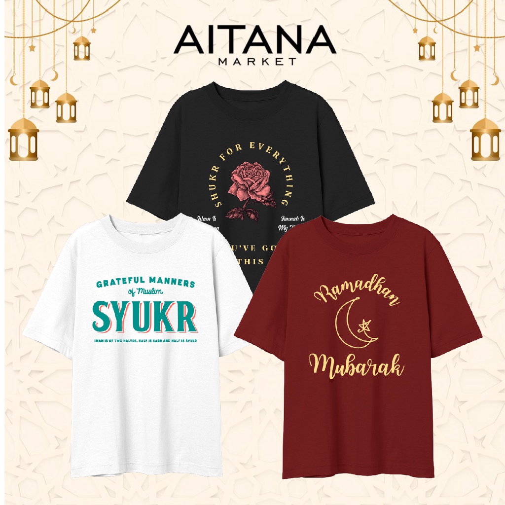 Baju Kaos Muslim Edisi IslamIsMyDeen Ready size Dewasa sampai Oversize Bahan Katun